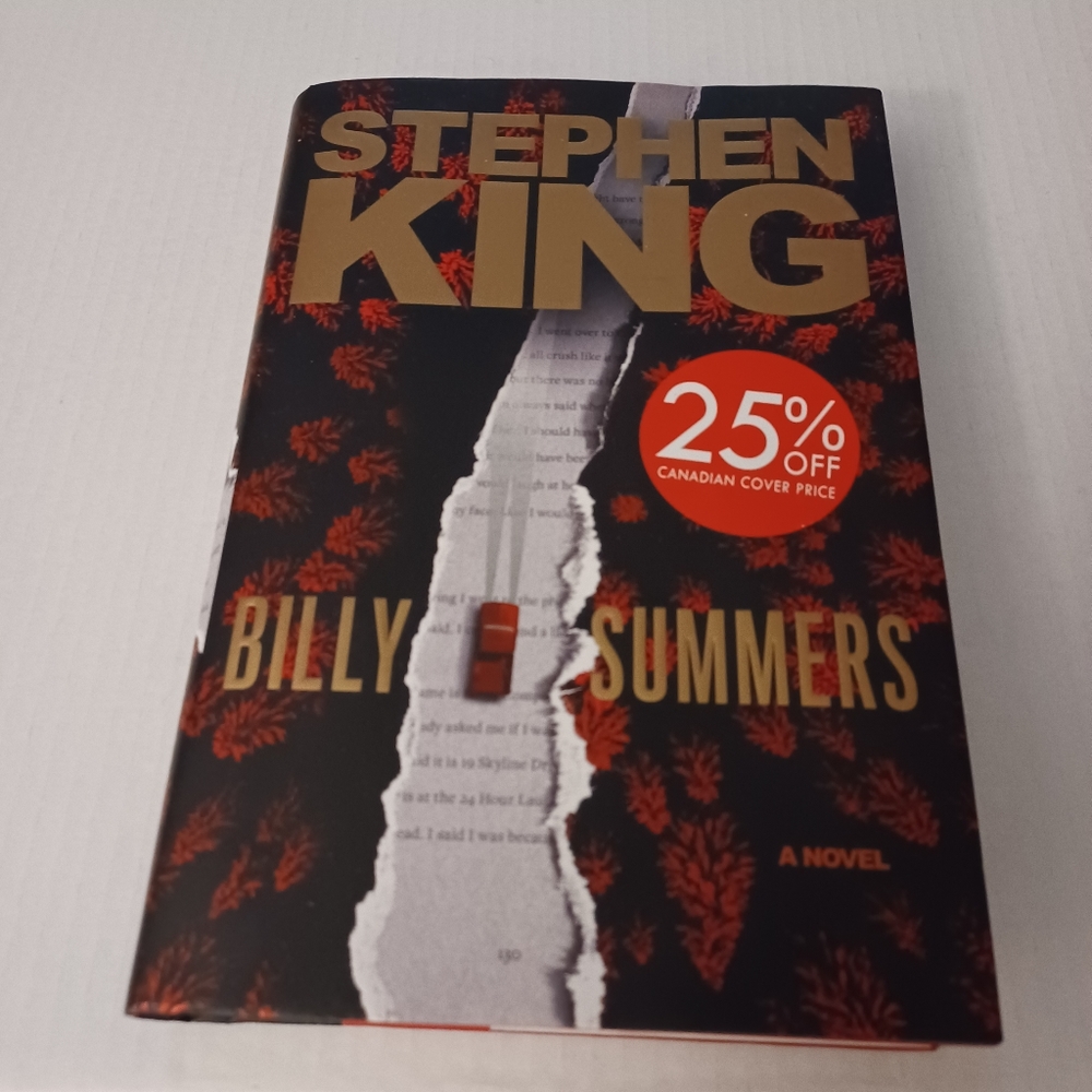 4/$60 "Billy Summers" by Stephen King - Hardcover Book